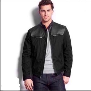 Michael Kors | Arabi Moto with Faux Leather Detail